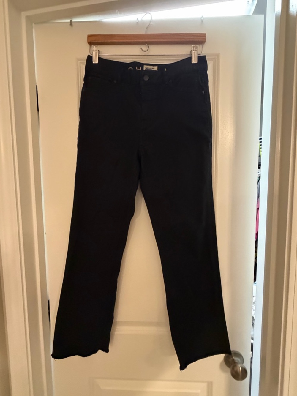 NWOT kate spade Black Straight-Leg Jeans
